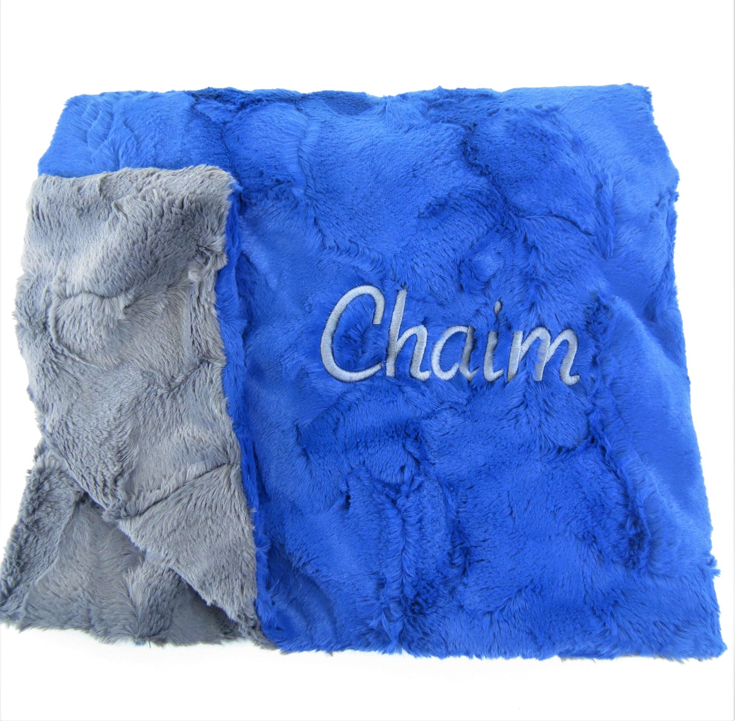 Two Toned Baby Blanket - Blue