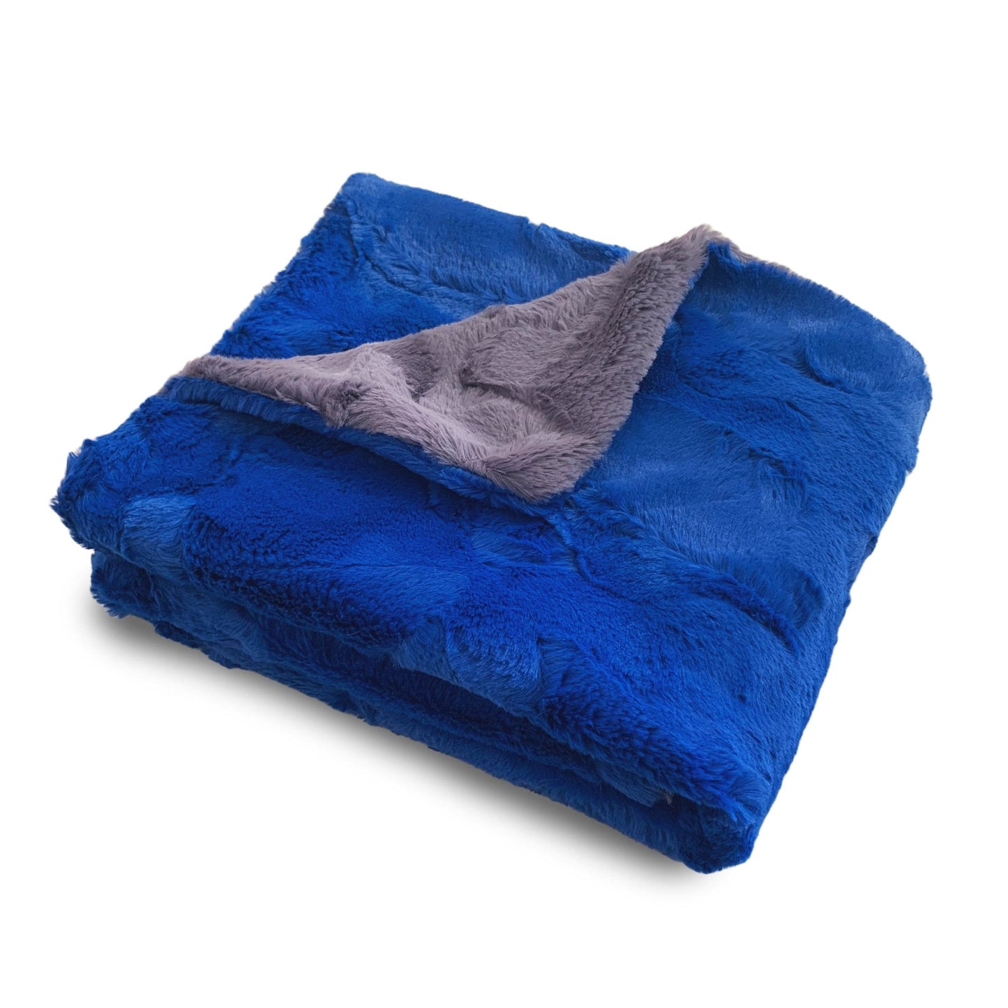 Two Toned Baby Blanket - Blue