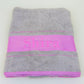 Shop personalized gray/pink large turkish towels at Starbox Gifts.