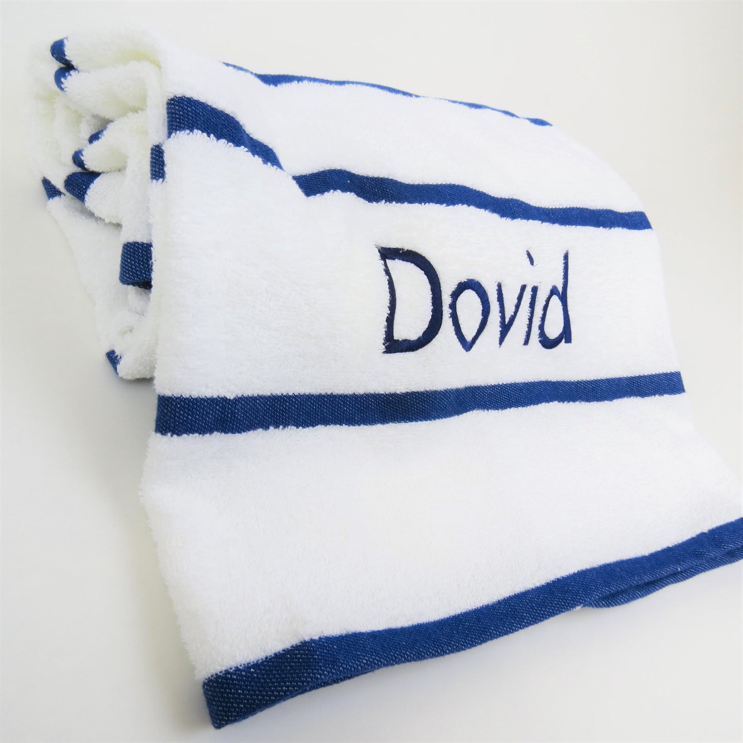 Striped Beach Towel - Blue