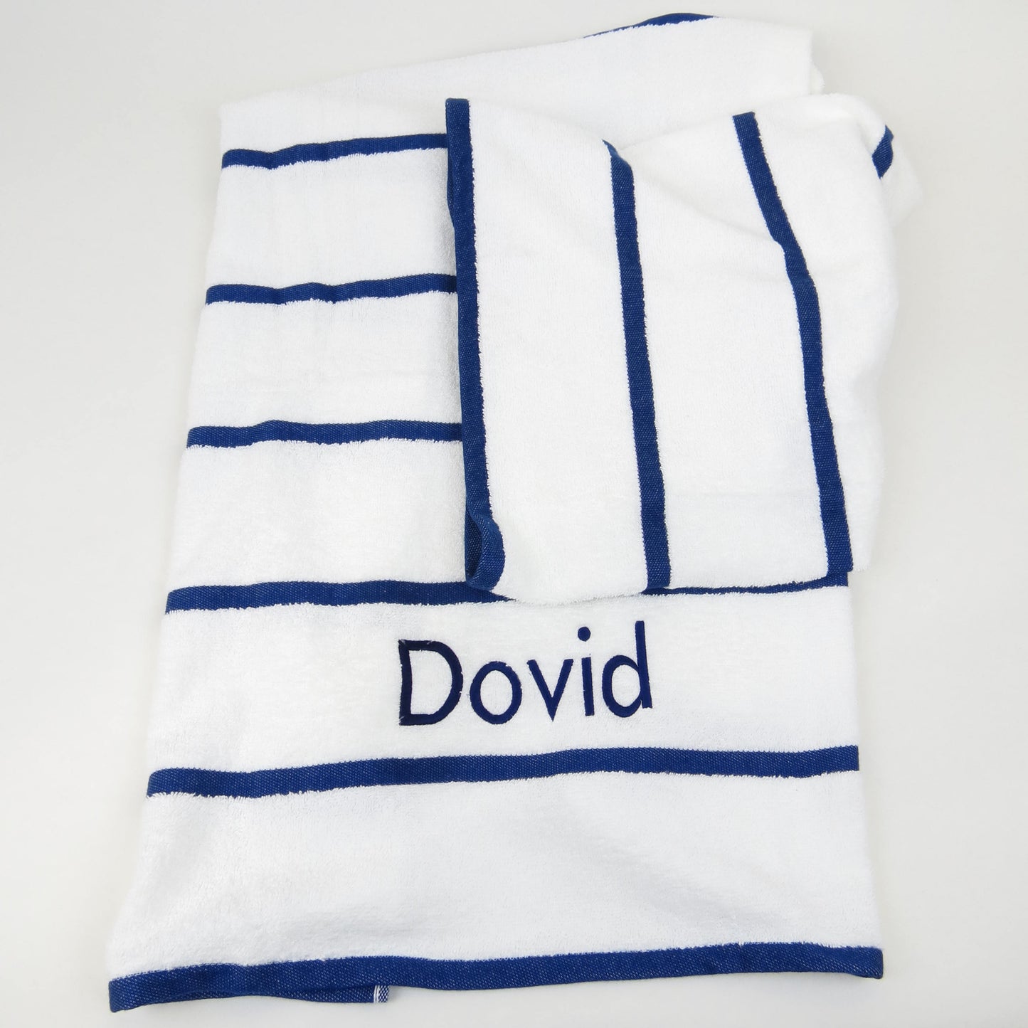 Striped Beach Towel - Blue