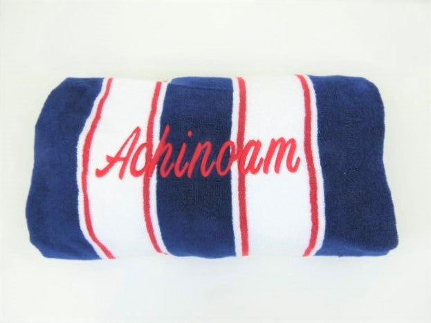 Red White and Blue Luxury Beach Towel