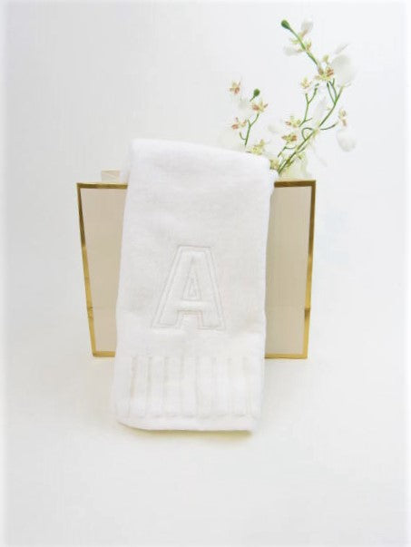 Fingertip Towels - Set of Two/White