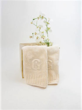 Fingertip Towels - Set of Two/Cream