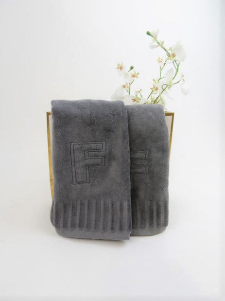 Fingertip Towels - Set of Two/Grey