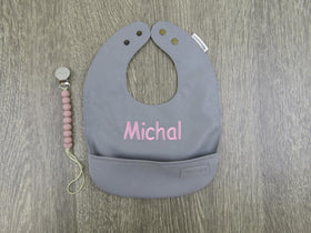 Vegan Leather Bib Set