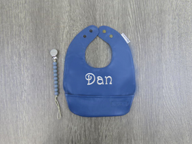 Vegan Leather Bib Set