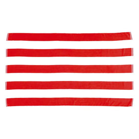 Cabana Striped Beach Towel - Red