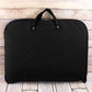 Shop our black quilted personalized garment bags at Starbox Gifts