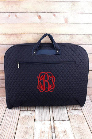 Navy Quilted Garment Bag
