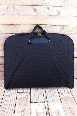 Navy Quilted Garment Bag