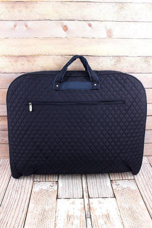 Navy Quilted Garment Bag