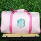 Shop our girls personalized striped duffle bag at Starbox Gifts