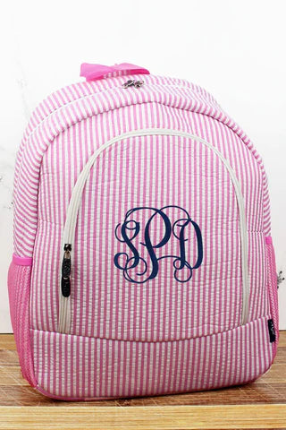 Pink Striped Backpack