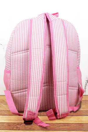 Pink Striped Backpack