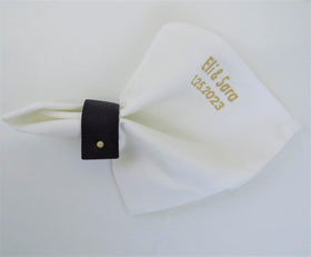 Cotton Poly Napkins/ Ivory - set of 10