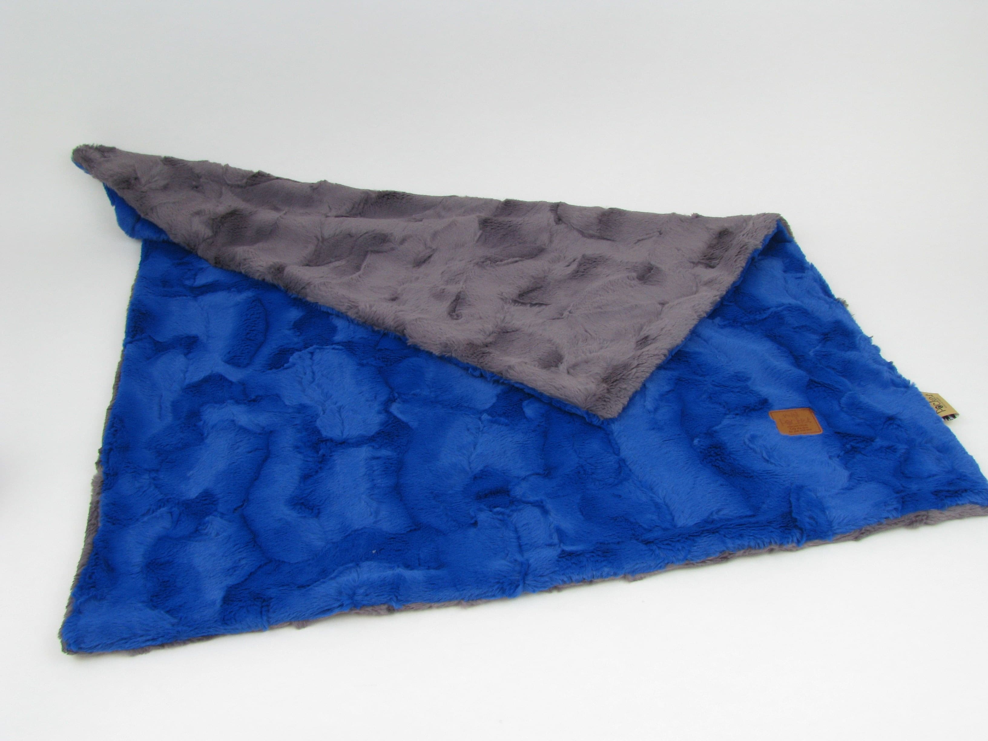 Two Toned Baby Blanket - Blue