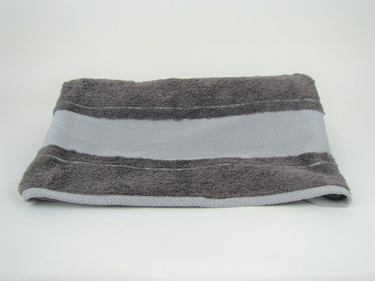 Shop charcoal/blue large turkish towels which are classy and soft from Starbox Gifts