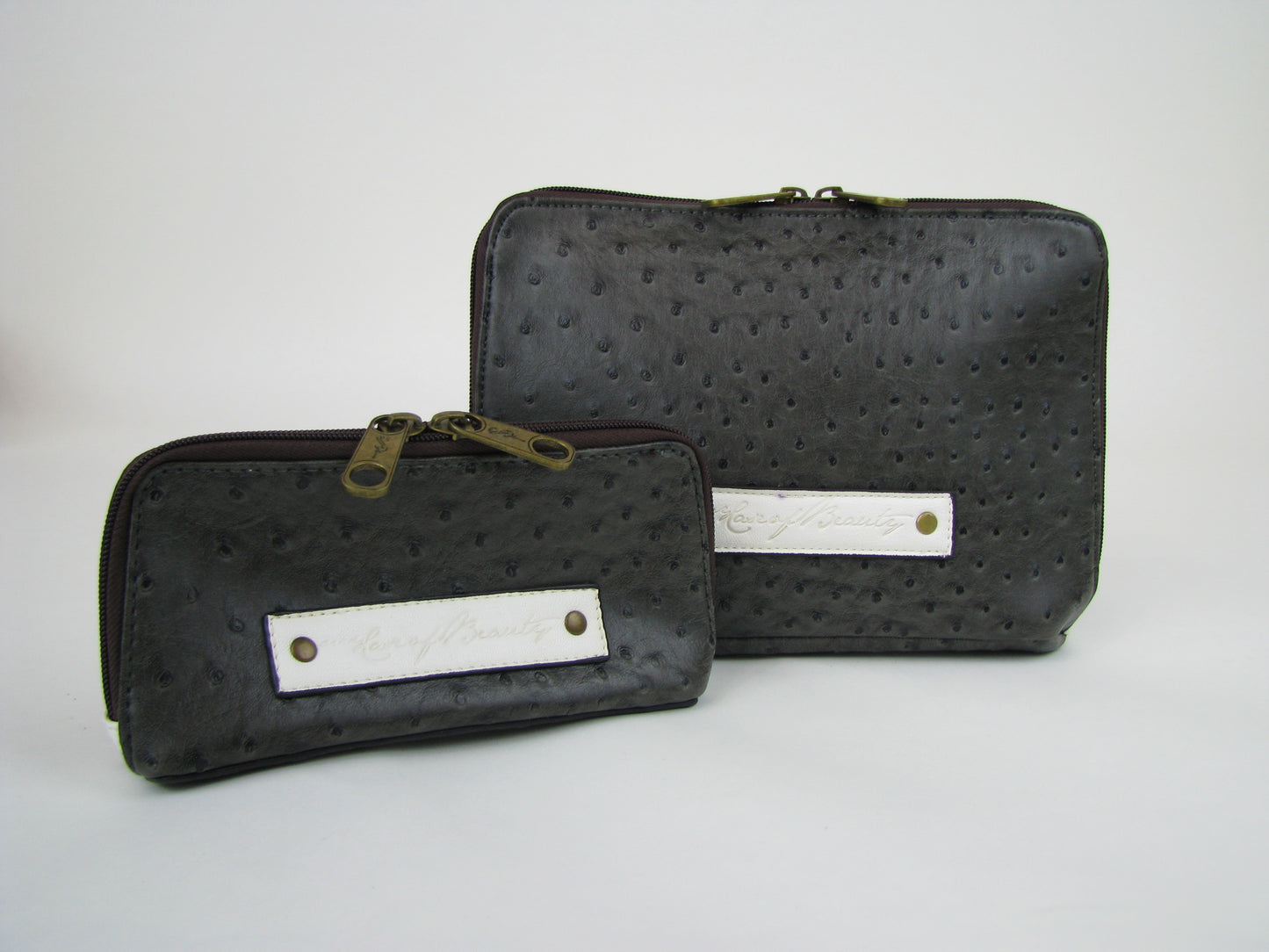 Vegan Leather Cosmetic Bag set