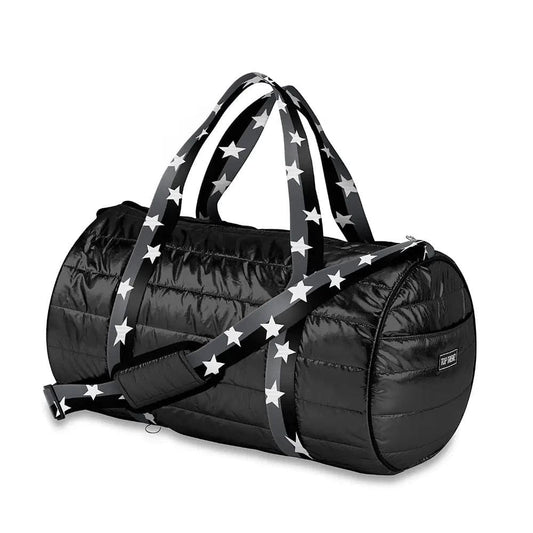 Black Puffed Duffle Bag